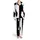 Cat Owner S-Curve Black White White Cat Amber Eyes Black Cat Golden Yellow Eyes Satin Pajamas Set - 2