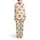 Highland Cow Lover's Whimsical Floral Pattern with Sage Eucalyptus & Blush Roses Satin Pajamas Set - 3