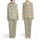 Western Desert Cowboy Boots Hats Cacti Horseshoes Sheriff Badge Ropes Stars Print Satin Pajamas Set - 1