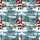 Santa Hunter Dog Winter Hawaiian Pattern: Snowy Ducks, Lake & Cattails Design Short-sleeve Hawaiian Shirt - 7