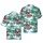 Santa Hunter Dog Winter Hawaiian Pattern: Snowy Ducks, Lake & Cattails Design Short-sleeve Hawaiian Shirt - 1