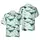 Ocean Whale Hawaiian Pattern: Watercolor Humpback Orca Beluga Fabric Design Short-sleeve Hawaiian Shirt - 1