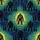 Sasquatch Hawaiian Pattern: Dark Blue Yellow Green Teal Pine Trees, Starry Night Glow Short-sleeve Hawaiian Shirt - 7