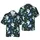 Grinning Ghosts Cacti Bats Coffins Gravestones Moons Bones Stars Black Cyan Lavender White Short-sleeve Hawaiian Shirt - 1