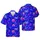 Dachshund Dogs Neon Hawaiian Sunset: Boombox Palm Tree Sports Car Geometric Grid Short-sleeve Hawaiian Shirt - 1