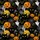 Black Cat Face Jack-o'-Lantern Hawaiian Grunge Mosaic Graveyard Bats Crosses Short-sleeve Hawaiian Shirt - 7