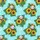 Hawaiian Opossum Yellow Sunflowers Blue Water Fabric Pattern Edge-to-Edge Short-sleeve Hawaiian Shirt - 7
