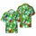 Macaw Toucan Birds Hawaiian Tropical Jungle Palm Fronds Azure Sky Pattern Short-sleeve Hawaiian Shirt - 1