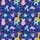 Navy Botanical Hawaiian Artwork: Shiny Balloon Dogs, Giraffes, Bunnies, Frogs Short-sleeve Hawaiian Shirt - 7