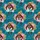 Summer Adventurer: Muscular Cartoon Gorilla Hawaiian Beach Pink Hibiscus Teal Botanical Short-sleeve Hawaiian Shirt - 7