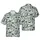 High Contrast Diverse Fungi & Fern: Morel Mushroom, Butterfly Hawaiian Textile Short-sleeve Hawaiian Shirt - 1