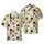 Mummy T-Rex Witch Hat Halloween Pattern: Hawaiian Skull Jack-O'-Lantern Beige Design Short-sleeve Hawaiian Shirt - 1