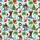 Bigfoot Surfing Christmas Pattern: Hawaiian Waves, Reindeer, Palms & Snowflakes Short-sleeve Hawaiian Shirt - 7