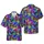 Venetian Masks Gold Silver Jester Hawaiian Feathered Ribbon Brushstroke Textile Short-sleeve Hawaiian Shirt - 1