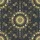Seamless Hawaiian Celestial Mandala Sun Moon Botanical Motif Gold Brass Cream Grey Short-sleeve Hawaiian Shirt - 7