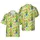 Green Alien Hawaiian Pattern with Sombrero, Mariachi, Cactus & Taco Elements Short-sleeve Hawaiian Shirt - 1