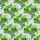 ALOHA Summer Green Pineapple Orange Script Palm Leaf Wave Pattern Detail Short-sleeve Hawaiian Shirt - 7