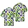 Mardi Gras Hawaiian Print: Purple Green Gold Fleur-de-lis Crowns Masks Lamps & Beads Short-sleeve Hawaiian Shirt - 1