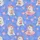 Periwinkle Bear Hawaiian: Light Grey Cartoon Bears, Pink Hats, Boba Tea Short-sleeve Hawaiian Shirt - 7