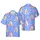 Periwinkle Bear Hawaiian: Light Grey Cartoon Bears, Pink Hats, Boba Tea Short-sleeve Hawaiian Shirt - 1