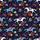 Derby Race Day Tropical: Light Blue Horses, Red Roses, Navy Star Mosaic Short-sleeve Hawaiian Shirt - 7