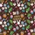 Easter Egg Bunny Hawaiian 8K Textile Pattern – Metallic Gold Text Cocoa Brown Mosaic Short-sleeve Hawaiian Shirt - 7