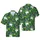 Mardi Gras Derriere Characters Hawaiian Bead Mask Fleur-de-lis Green Purple Gold White Keepsake Short-sleeve Hawaiian Shirt - 1