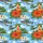 Military Aviation Tropical Island Pattern: Propeller Planes, Helicopters, Hibiscus Short-sleeve Hawaiian Shirt - 7