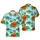 Military Aviation Tropical Island Pattern: Propeller Planes, Helicopters, Hibiscus Short-sleeve Hawaiian Shirt - 1