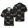 Mardi Gras Cruise Hawaiian Pattern: Stylized Ships, Gold Crowns, Green Purple Yellow Beads Fabric Design Short-sleeve Hawaiian Shirt - 1