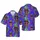 Black Women Carnival Hawaiian Pattern - Ornate Feathered Masks Headdresses Gold Purple Teal Short-sleeve Hawaiian Shirt - 1