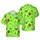 Hawaiian Green Beverage Pint Glass Cocktail Shamrock Barrel Fabric Design Short-sleeve Hawaiian Shirt - 1