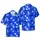 Hawaiian Palm Island Sailboat Water Mosaic, Hibiscus Flowers, Sublimation Fabric Short-sleeve Hawaiian Shirt - 1