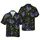Mardi Gras Ornate Mask Hawaiian Pattern Fleur-de-Lis Cocktail Glass Purple Green Gold Textile Design Short-sleeve Hawaiian Shirt - 1