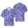Mardi Gras Hawaiian Pattern: Green Gold Purple Beads, Jester Crawfish, Starbursts Short-sleeve Hawaiian Shirt - 1