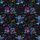Skater Striped Cat Neon Hawaiian Cosmic Print - Glowing Planets, Stars, Collared Jacket Short-sleeve Hawaiian Shirt - 7