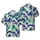 Sasquatch Bigfoot Hawaiian Camping Forest Mountain Pine Pattern Beige Indigo Short-sleeve Hawaiian Shirt - 1