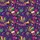 Mardi Gras Mask Djembe Drum Golden Trumpet Fleur-de-Lis Carnival Bunting Purple Asterisk Short-sleeve Hawaiian Shirt - 7
