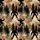 Bigfoot Hawaiian Sasquatch Silhouettes Layered Forest Black Tan Orange Brown Pattern Short-sleeve Hawaiian Shirt - 7