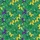 Balloon Dog Pattern: Yellow Purple Green Scattered Repeat, Star Bursts, Emerald Micro-Patterned Botanical Short-sleeve Hawaiian Shirt - 7