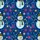 Hawaiian Snowman Glowing Stars: Multi-Color Striped Scarf, Bobble Hat, Indigo Green Red Short-sleeve Hawaiian Shirt - 7