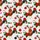 Christmas Chickens Roosters Santa Hat Scarf Antler Poinsettia Hawaiian Fabric Art Short-sleeve Hawaiian Shirt - 7