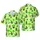 Leprechaun Chimpanzee Hawaiian Pattern St. Patrick's Day Clover Gold Rainbow Design Short-sleeve Hawaiian Shirt - 1