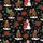 Bigfoot Christmas Tropical: Sasquatch Tree Lights Snowman Holly Poinsettia Short-sleeve Hawaiian Shirt - 7