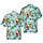 Santa Claus Alien Hawaiian Pattern, UFO Beams, Gift Sleighs, Snow Hills Scene Short-sleeve Hawaiian Shirt - 1