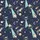 Cosmic Cats Hawaiian Pattern: Flying Saucer Abduction, Planets, Moons, Stars, Beige Navy Short-sleeve Hawaiian Shirt - 7