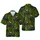 Black Angus Cow Santa Hat Christmas Tropical Pine Tree Gift Box Seamless Design Short-sleeve Hawaiian Shirt - 1