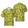 Striped Candy Cane Swirl Lollipop Wrapped Candy Red Green White Yellow Pattern Short-sleeve Hawaiian Shirt - 1