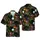 Skeletal Santa Motorcycle Hawaiian Christmas Pattern with Gifts, Skulls, Full Moon Short-sleeve Hawaiian Shirt - 1