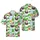 Opossum Santa Hat Antler String Light Snow Cabin Pine Tree Hills Mountain Scene Short-sleeve Hawaiian Shirt - 1